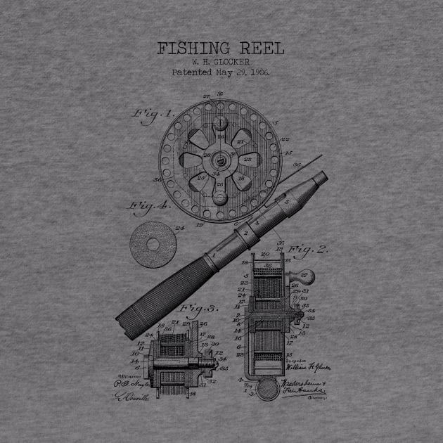 FISHING REEL patent by Dennson Creative